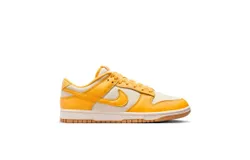 Nike Men&apos;s Dunk Low Retro Premium Sneaker In University Gold&sol;coconut Milk&sol;gum Light Brown