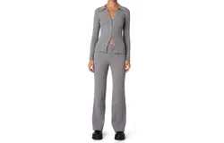Nia Willow Sweater Pant - Cable Knit In Greige
