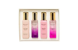 Luxury Perfume Gift Set by Bellavita for Women - 4 Pc Gift Set 0&period;68oz Rose EDP Spray&comma; 0&period;68oz Galm EDP Spray&comma; 0&period;68oz Date EDP Spray&comma; 0&period;68oz Senorita EDP Spray