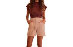 Caravana Pibil Shorts In Antique Rose