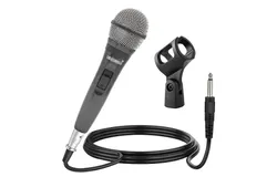 5 Core Microphone 1 Piece Dynamic Professional Black Karaoke XLR Wired Mic