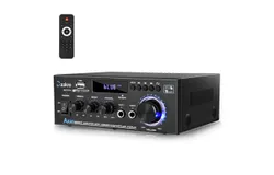 AK45pro Stereo Audio Amplifier&comma;300W Home 2 Channel Wireless Bluetooth 5&period;0 Power Amplifier System&comma; Home Amplifiers FM Radio&comma; USB&comma; SD Card&comma; with Remote Control Home Theater Audio Stereo System