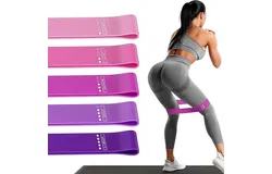 Resistance Loop Exercise Bands&comma; Resistance Bands Exercise Bands for Home Fitness&comma; Stretching&comma; Strength Training&comma; Physical Therapy&comma;Elastic Workout Bands for Women Men Kids&comma; Set of 5