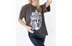 Zutter Rock And Roll Tee In Vintage Blush