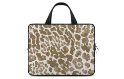 Cheetah Leopard Laptop Bag Women Man 10 12 13 15 17 Inch Office Notebook Travel Computer Handbag Waterproof Bag Notebook Cover