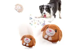Active Moving Pet Plush Toy&comma; 2024 Newest Active Moving Pet Plush Interactive Dog Toys&comma; Squeaky Moving Dog Ball Toy&comma; Remote control puppy