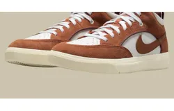 Nike Unisex - Sb React Leo Skate Shoes In Dark Russet&sol;white&sol;dark Pony&sol;dark Russet