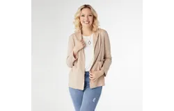 Coco &plus; Carmen Indra Lightweight Open Blazer In Khaki