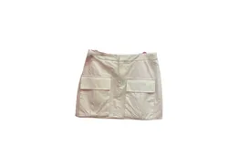 Needii Cargo Mini Skirt In Off White
