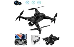 Optical flow five-surface obstacle avoidance quadcopter dual camera aerial photography remote control airplane toys&period; Foldable&comma; toy drone gift&comma; 1080P HD camera&comma; one button start&comma; headless mode&comma; flight with reference point&comma; 360° flip