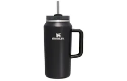 Stanley Quencher H2&period;0 FlowState Stainless Steel Vacuum Insulated Tumbler with Lid and Straw for Water&comma; Iced Tea or Coffee&comma;64OZ&comma;BLACK