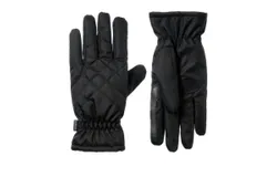 Isotoner Women&apos;s Sleekheat Glove With Quilting In Black