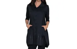 Stella Carakasi Tiburon Icon Studded Tunic In Black Stud