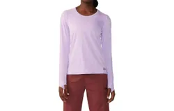 Mountain Hardwear Women&apos;s Mighty Stripe Tee Top In Wisteria