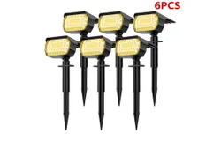 NYMPHY Solar Lights Outdoor Waterproof IP65，57LED &lpar;Warm White&rpar;-4 PCS