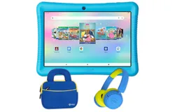 Contixo K102 10" Kids Tablet&comma; Bluetooth Headphones&comma; Tablet Bag&comma; & Stylus Bundle by Contixo