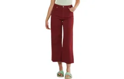 Ottod&apos;ame Cotton Flare Trousers In Goji