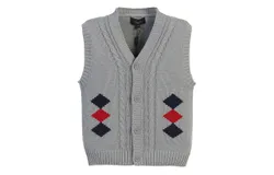 Gioberti Boy&apos;s Diamond Knitted Vest