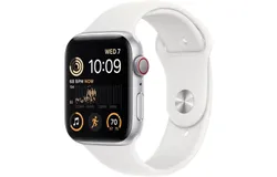 Apple Watch SE &lpar;2nd Generation&rpar; &lpar;GPS&comma; 44 mm&rpar; - Aluminum Case with silver Sport Band&comma; M&sol;L &lpar;Refurbished&rpar;