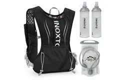 5L Hydration Vest Backpack Water Running Vest Pack with 1pc 1&period;5L Water Bladder and 2pcs 450ml Soft Water Bottles