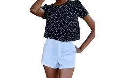 She &plus; Sky Polka Dot It Tees In Black