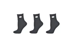Classic Ribbed Single Cuff Pima Cotton 3 Pairs School Uniform Socks