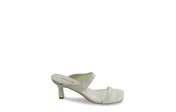 Brandy Leather Heeled Sandal in White