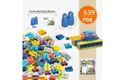 Kids Building Blocks Set Educational STEM Building Toy&comma;639 Pcs bagged