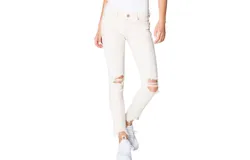 Dear John Denim Mid Rise Joyrich Skinny Jeans In Wheat