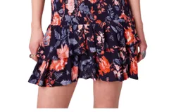 B&period;o&period;g&period; Collective Floral Fanatic Mini Skirt In Navy Floral
