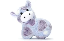 Silly Squad Cute Cuddly Dog Toys Fun Heart Embossed Squeaky Animals Soft Plush &lpar;Cow&rpar;