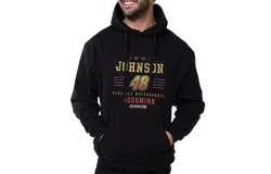 NASCAR Hooded Sweatshirt - Jimmie Johnson - 2 Black by DelSol for Men - 1 Pc T-Shirt &lpar;XL&rpar;