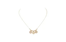 Caroline Hill Mom Disc Cz Necklace In Gold