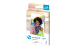 HP Sprocket Zink Photo Paper 2&period;3x3&period;4” &lpar;20 Pack&rpar; - Compatible W&sol; HP Sprocket Select & Plus Printers