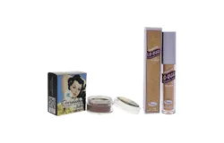 Overshadow Shimmering All-Mineral Eyeshadow and Lid-Quid Sparkling Liquid Eyeshadow Kit by the Balm for Women - 2 Pc Kit 0&period;02 oz Eye Shadow - If yure Rich&comma; Im Single&comma; 0&period;15 oz Eye Shadow - Champagne