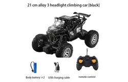 Xuezhishan Toy Car 21cm Alloy 3 Headlight Climbing Car &lbrack;Black&rsqb;