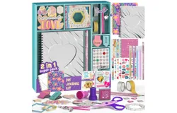 2-Pack DIY Journal Kit - 150&plus;Pcs Gifts for Girls Ages 8 9 10 11 12 Year Old - Art and Crafts for Kid