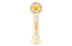 Disney handheld fan mini USB fan silent high wind power small fan long battery life-yellow
