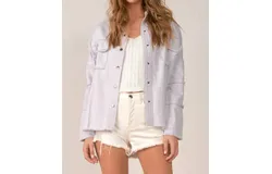 Elan Devon Rock And Roll Jacket In Grey