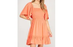 She &plus; Sky Melon Sun Dress In Orange