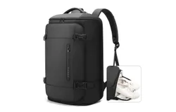 BANGE 40L Travel Backpack with Shoe Compartment&comma; Large Capacity Weekender Bag Daypack Fits 17&period;3 Inch Laptop&comma; Carry-on Luggage Backpack with Water Bottle Holder