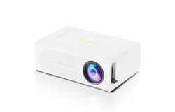 HIBEAMER M200 Home Mini LED Projector Mini children&apos;s home portable wired mobile phone same screen projector 1080P