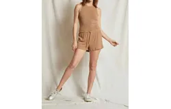 Perfectwhitetee Clapton Boucle Sweatshorts In Walnut