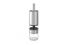 Coffee Grinder&comma; Electric Portable Coffee Bean Grinder&comma; Adjustable Burr Grinder with 5 Precision Grind Settings for Drip Espresso and More &lpar;Silver&rpar;