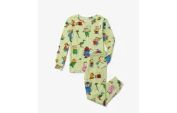 Books To Bed Boy&apos;s Richard Scarry’S Busy World Pajamas In Green