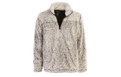 Gioberti Men Super Soft Sherpa 1&sol;4 Zip Pullover Sweater