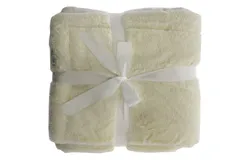 Plush Bamboo Throw Blanket - Coconut Milk by Cariloha for Unisex - 1 Pc Blanket