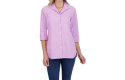 Foxcroft Pandora Tunic In Soft Violet