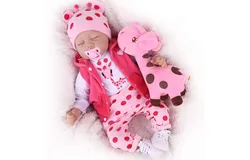 Reborn Baby Doll&comma;22 Inch-Soft Body Realistic-Newborn Baby Dolls No Gender Real Life Dolls with Clothes and Toy Accessories Gift for Kids Age 3&plus;