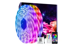 Tira LED RGB WiFi 30 Metros - Compatible con Alexa y Google Home&comma; Control Remoto y App&comma; Luz Decorativa para Dormitorio&comma; Cocina y Sala